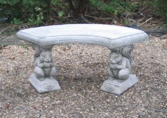 Squirrel Curved Bench - Tor Stone Ltd