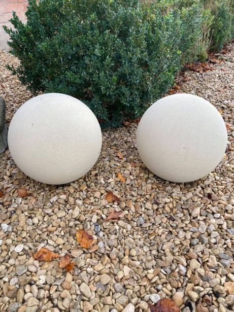 Pair of Stone Balls  - 30cm
